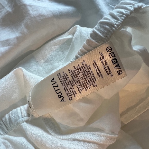 Aritzia Cream Wide-Leg Pants - Picture 10 of 11